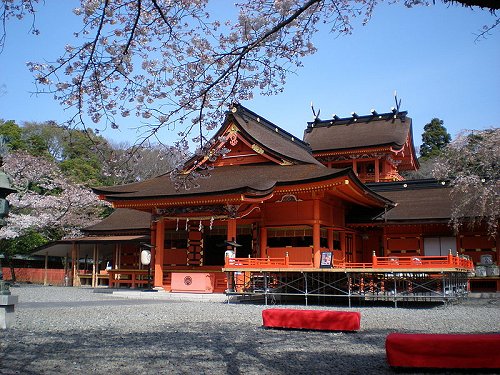 Honden of Fujisan Hongu Sengen Taisha in Fujinomiya, Shizuoka Prefecture