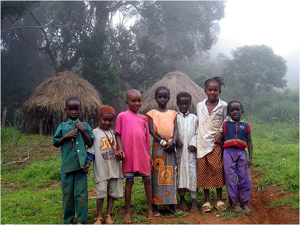 Fulani children of Doucky, Guinea