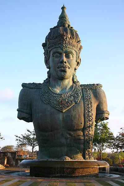 Bust of Vishnu at the Garuda Wisnu Kencana Cultural Park