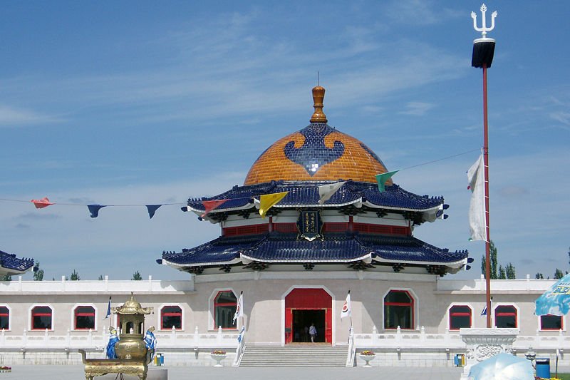 Genghis Khan Mausoleum in Ordos, Inner Mongolia