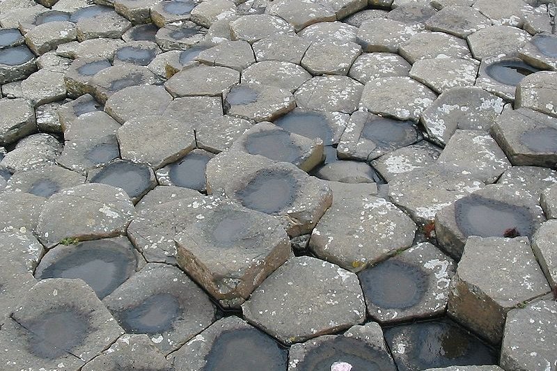 The basalt columns of the Giant's Causeway