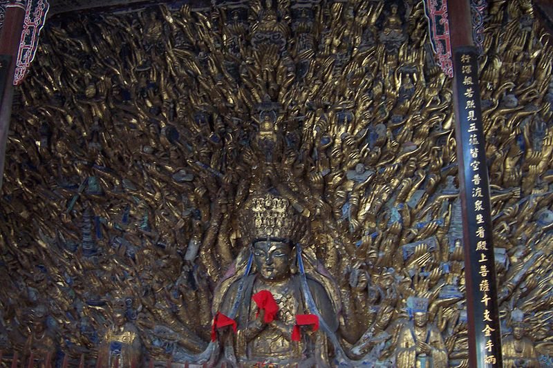 Golden Hands Buddha, Mount Baoding, Dazu