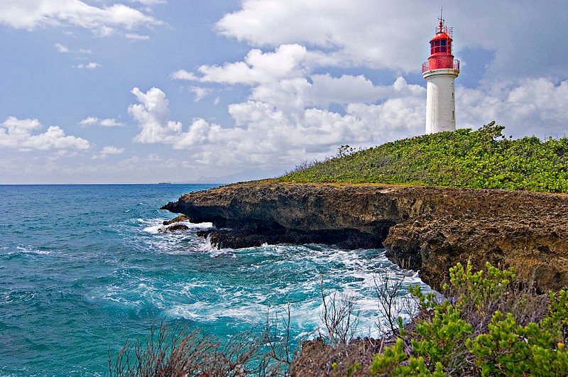 Gosier island lighthouse, Guadeloupe