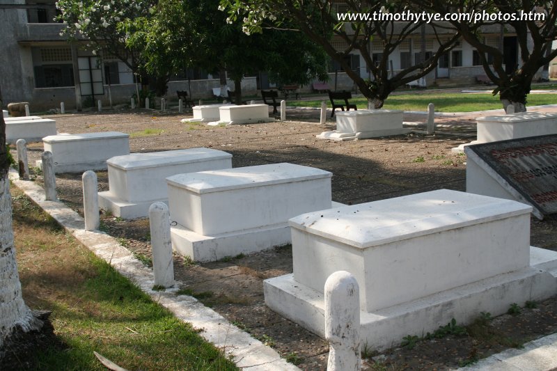 Grave of victims at Tuol Sleng