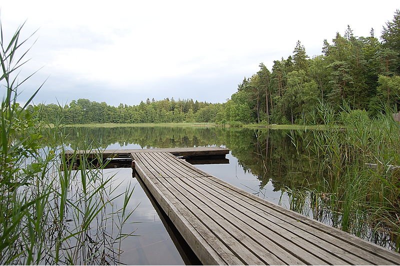 Lake Grundsjön in Sölvesborg, Blekinge