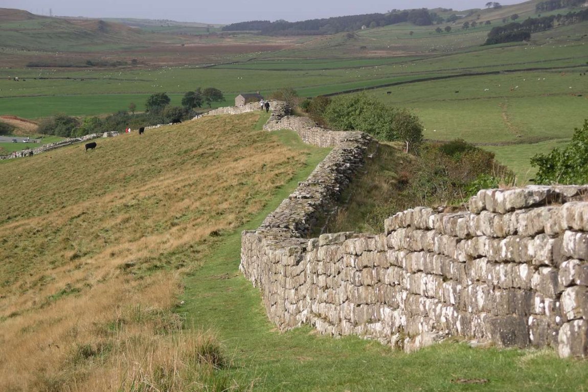 Hadrian's Wall at Greenhead Lough, Northumberland