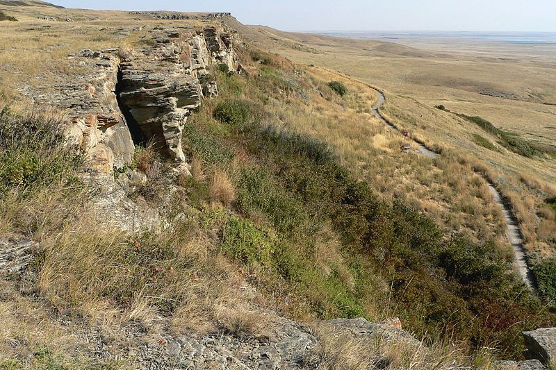 Panoramic view of Head-Smashed-In Buffalo Jump