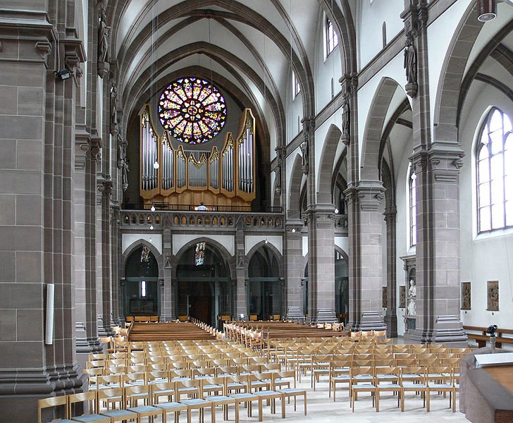 Interior of the Heilig-Geist-Kirche in Mannheim