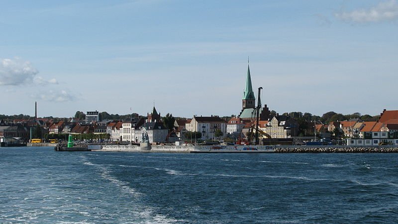 View of Helsingør Harbor, Helsingør, Denmark