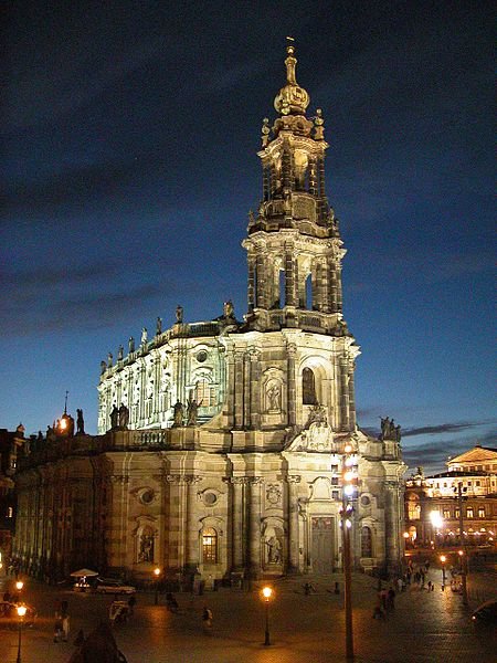 Hofkirche, presently the Catholic Cathedral of Dresden
