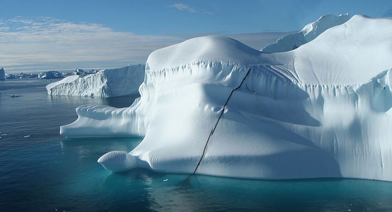 Close-up of iceberg in Cape York