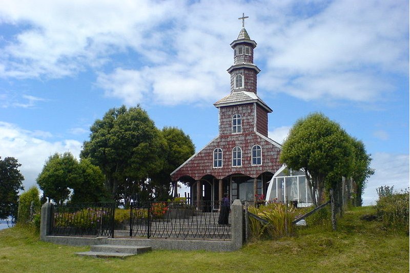 Iglesia en Chacao, Chiloe, Chile