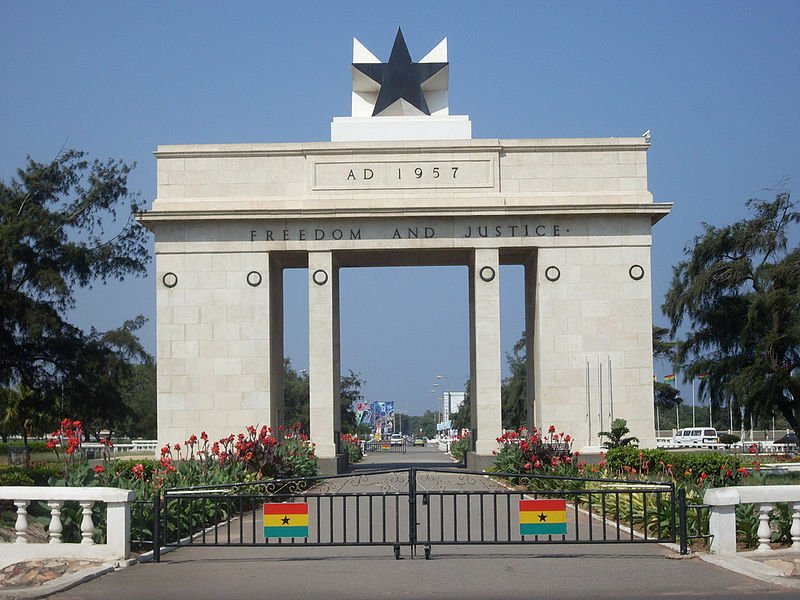 The Independence Arch in Accra, Ghana