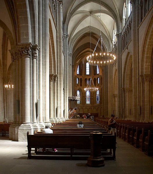 Inside the Cathédrale Saint-Pierre in Geneva