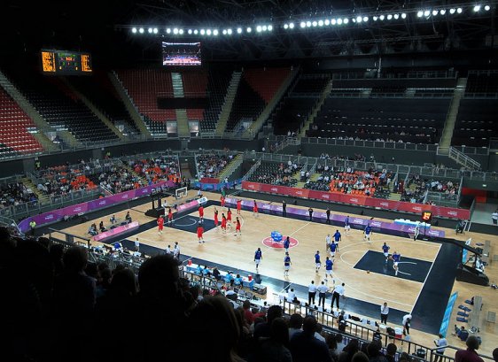 Inside the London Basketball Arena