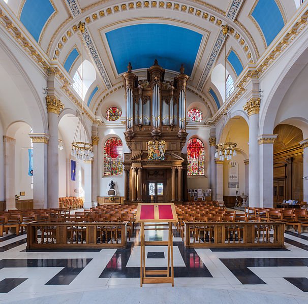 Interior of St Mary-Le-Bow Church