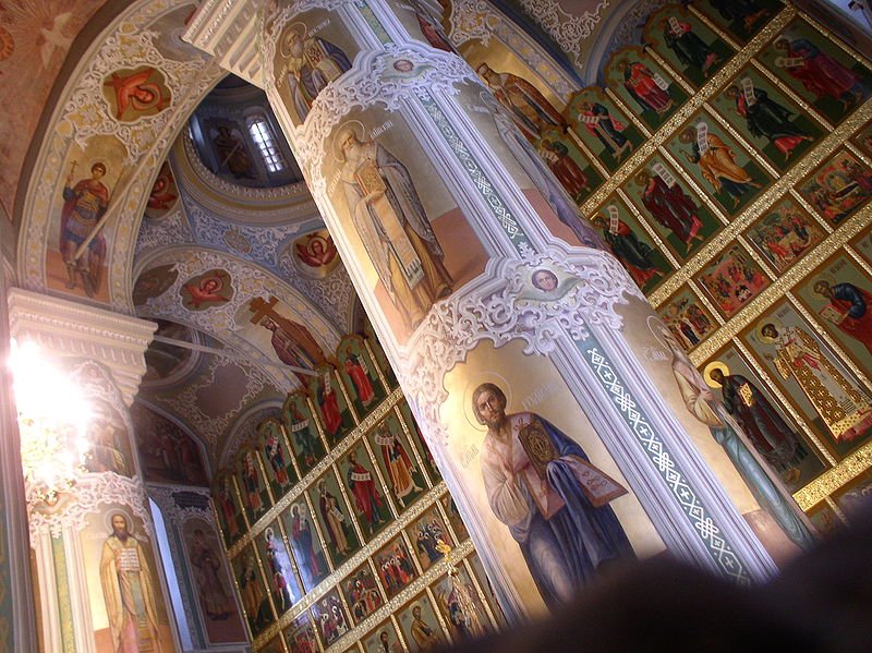 Interior of the Annunciation Cathedral in the Kazan Kremlin