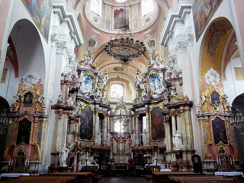 Interior of the Church of the Holy Spirit, Vilnius