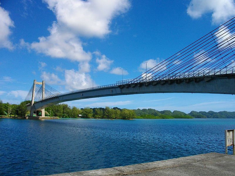 The Japan-Palau Friendship Bridge between Koror and Babeldaob, Palau