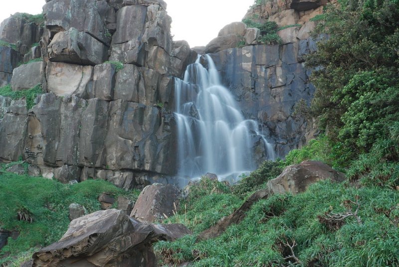 Jialeshui waterfall in Manzhou, Kenting