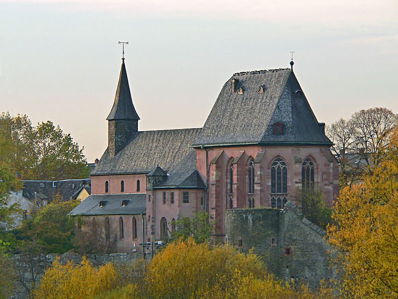 The Justinuskirche at Frankfurt-Höchst, Hesse