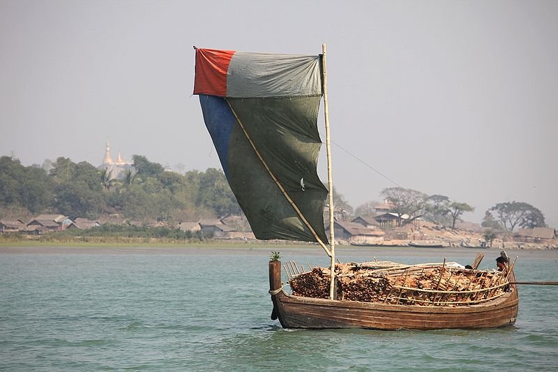 Kaladan River between Mizoram and Myanmar