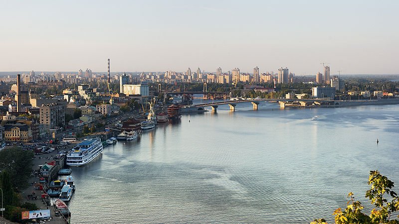 View of Kiev from Dniepr River