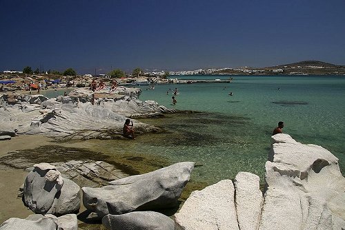 Kolympithres beach outside Naoussa, Paros