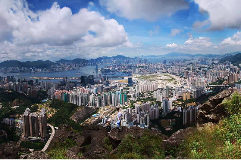 View of Kowloon, Hong Kong, from Kowloon Peak