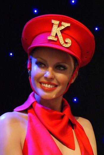 Kylie Minogue wax figure at Kylie Minogue wax figure at Madame Tussauds London