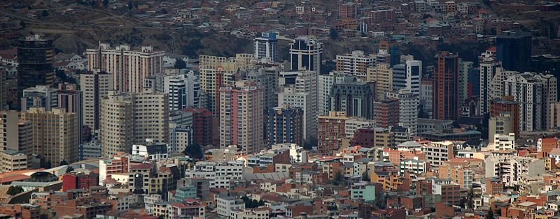 Sopocachi district, La Paz, Bolivia