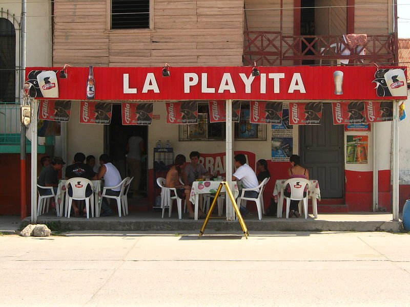 La Playita, a local eatery in Flores, Guatemala