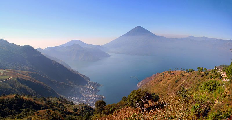 Lake Atitlán and the town of Panajachel