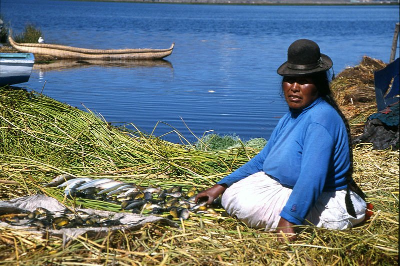 Floating island, Lake Titicaca