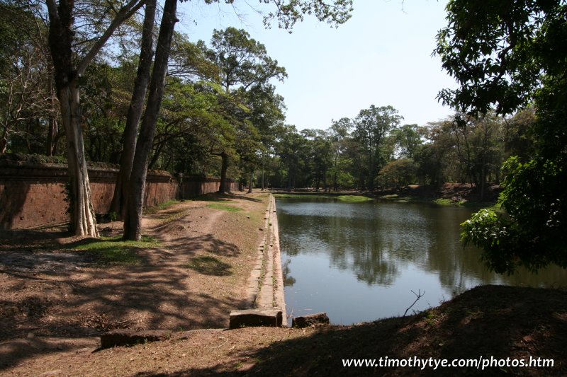 The large pond of the Royal Palace of Angkor Thom