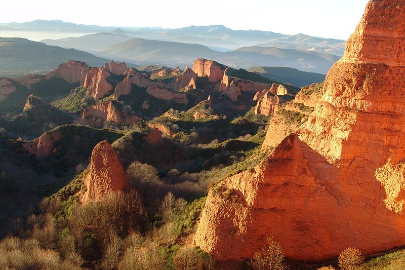 Las Médulas in the province of León, Spain