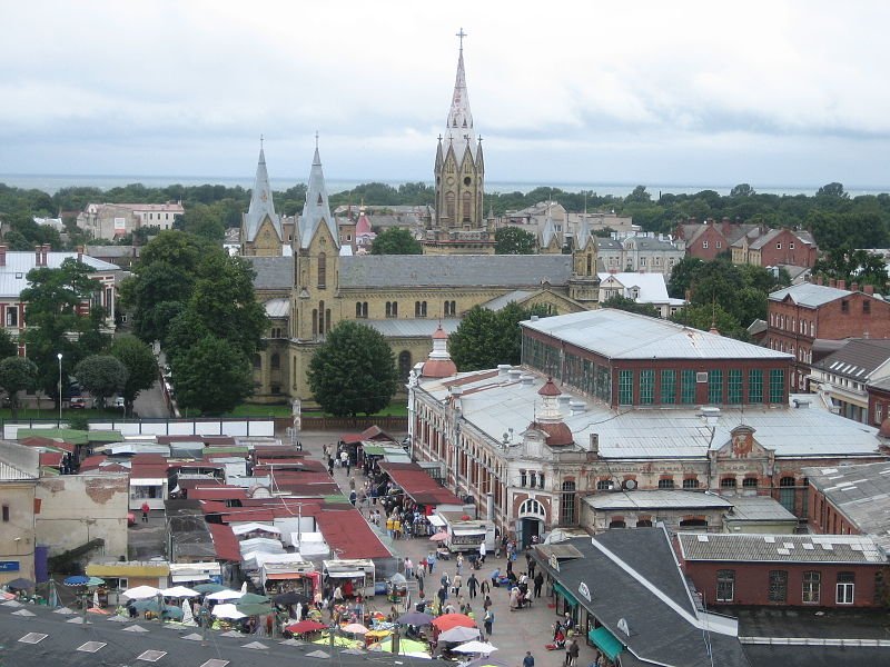 View of Liepāja with the Holy Trinity Church