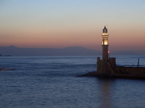 Lighthouse in Chania