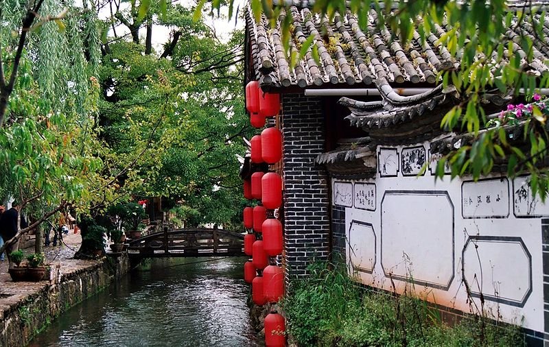 Canal in Lijiang, Yunnan Province, China