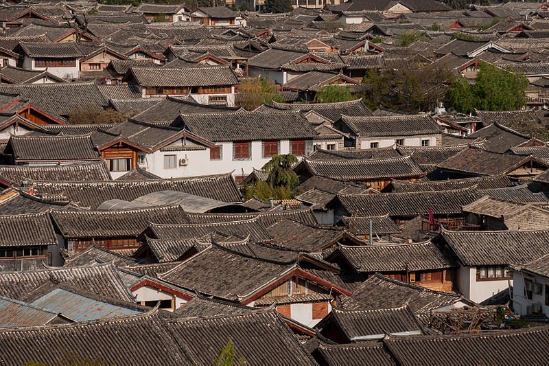 Roofs in Lijiang, Yunnan