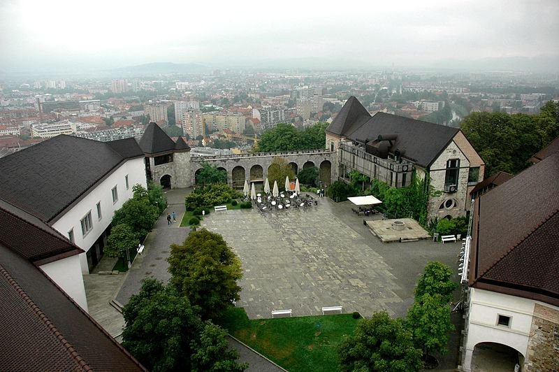 Panoramic view of Ljubljana from Ljubljana Castle