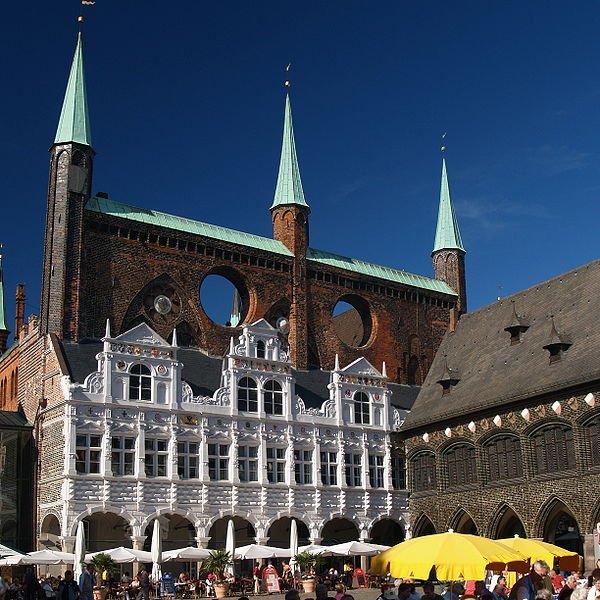 Lübeck Rathaus, the town hall of the city
