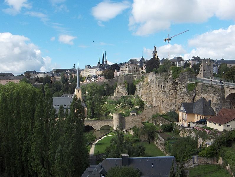 Panoramic view of Luxembourg City