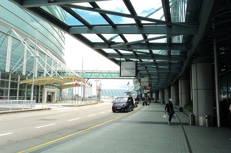 Macau Airport departure drop off