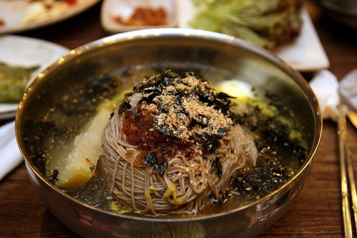 Makguksu cold buckwheat noodle, Chuncheon speciality
