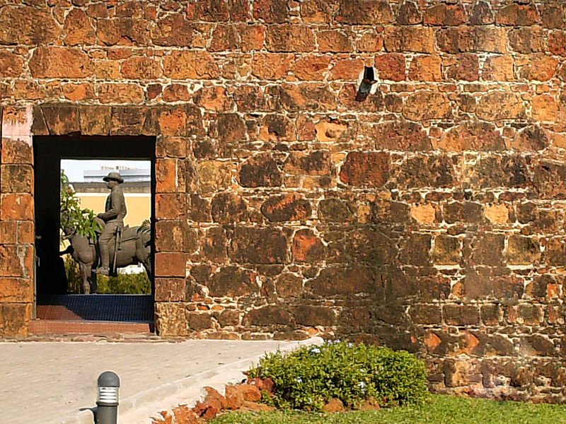 Equestrian statue at Maputo Fortress