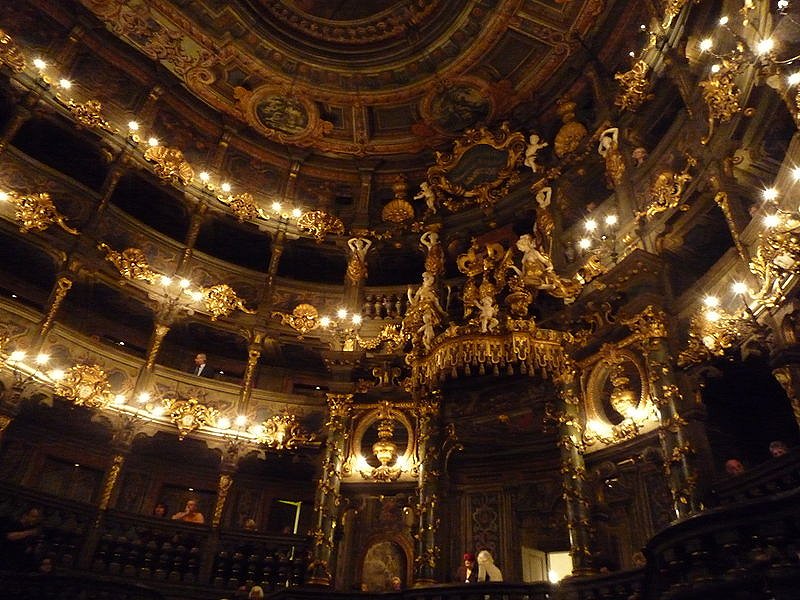 Interior of the Margrave's Opera House in Bayreuth