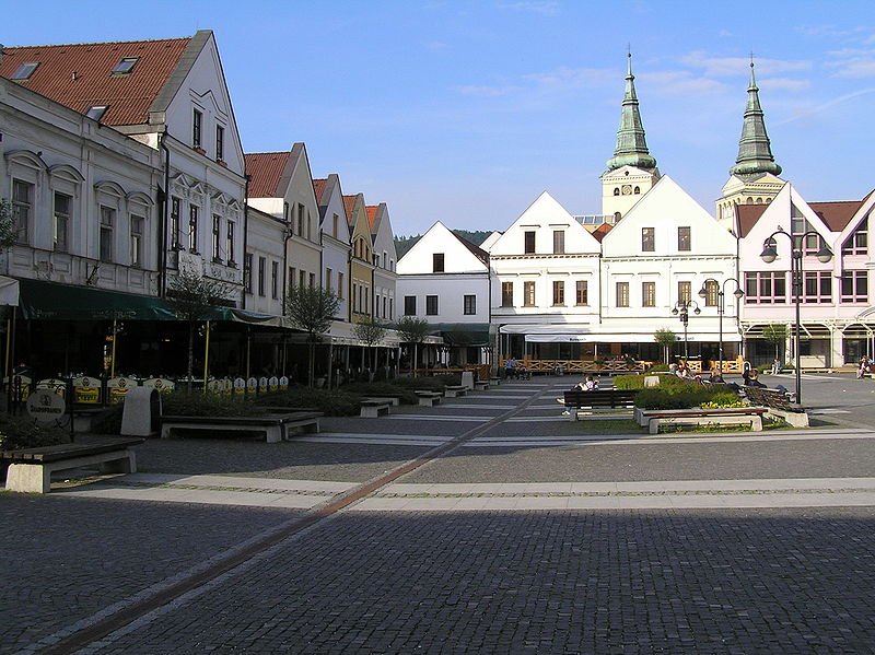 Marianské námestie, the market square of Žilina