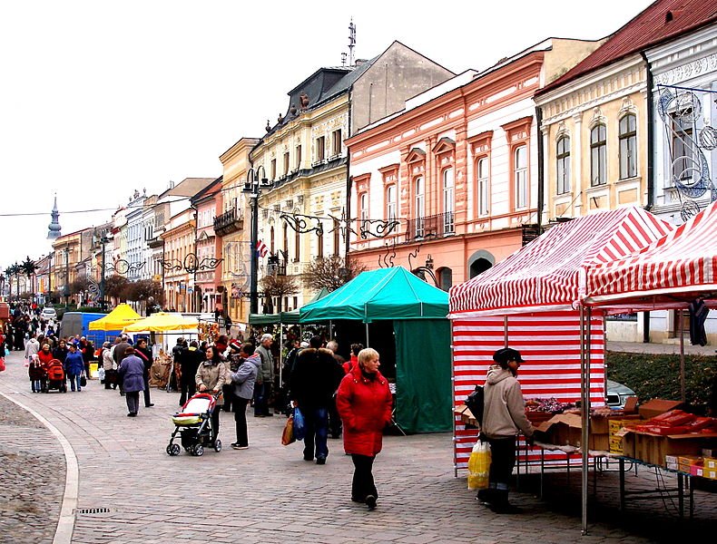 Market in Prešov, Slovakia