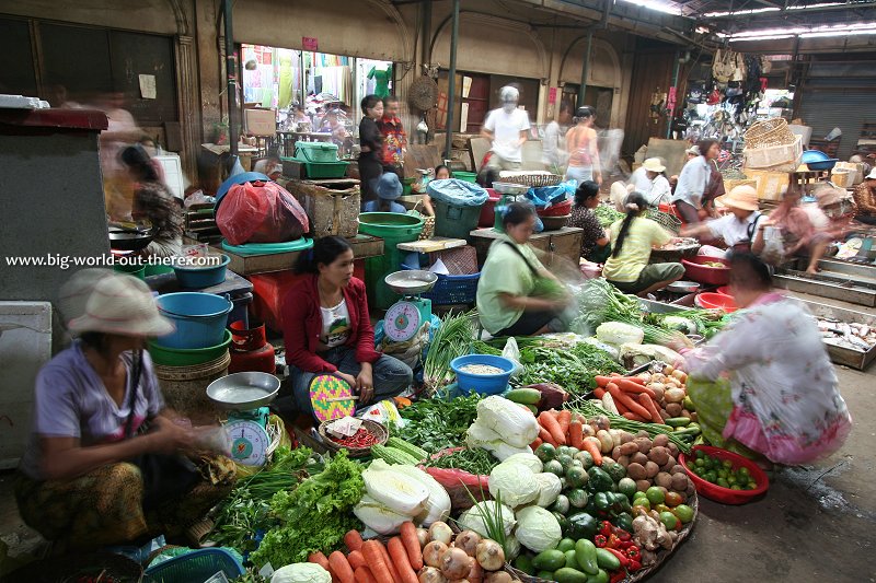 The market in Siem Reap